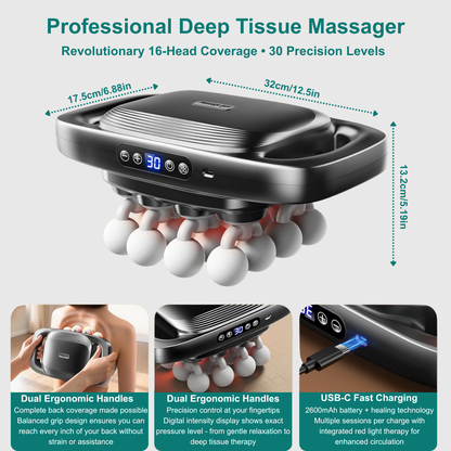ReviFlex™ 16-Head Deep Tissue Massager