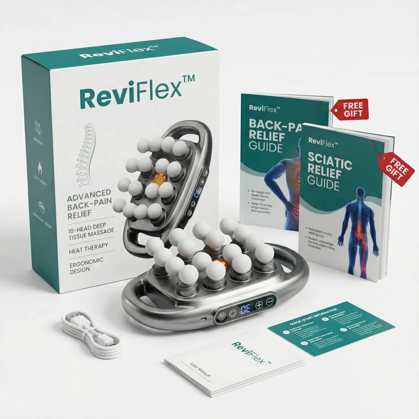 ReviFlex™ 16-Head Deep Tissue Massager