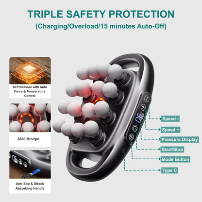 ReviFlex™ 16-Head Deep Tissue Massager