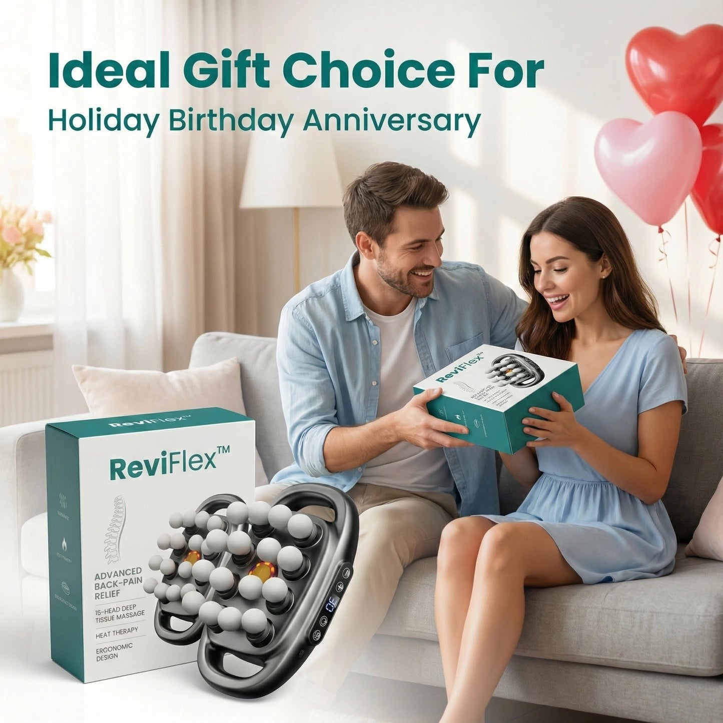 ReviFlex™ 16-Head Deep Tissue Massager